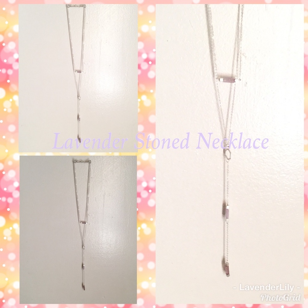 Lavender Trio Layered Necklace